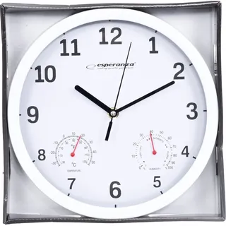 Esperanza Schwarze Wanduhr Lyon - Schwarz