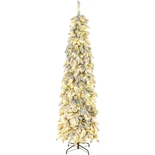 Weihnachtsbaum - Schmale Kunsttanne - Höhe 210 cm - Platzsparend - Grün