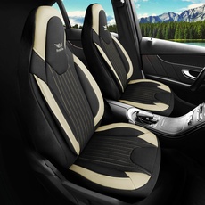 Sitzbezüge passend für Hyundai ix20 in Schwarz Beige Pilot 6.13