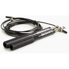 BOOMFIT Unisex-Erwachsene Cuerda para Saltar-Speed Springseil-Geschwindigkeit, Black, One Size