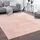 Cadiz 630 Kurzflorteppich 160 x 220 cm Rosa
