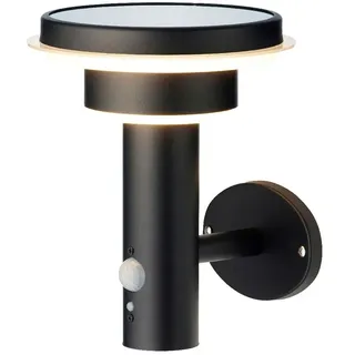 Lumineo 71299 Metallic Solar Wandleuchte - Black - One Size