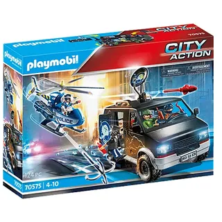 Playmobil City Action Polizei-Helikopter: Verfolgung des Fluchtfahrzeugs 70575