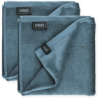 SCHÖNER WOHNEN-Kollektion Handtücher »Sense« mit Velourborte, hautschmeichelnde Airtouch Qualität, super weich, blau