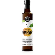 Diet-food - Bio Apfelessig 5% - Essig - Cidre Essig - Bio Cider Vinegar - Äpfel aus ökologischem Anbau, ohne Künstlichen Pestiziden und Düngemitteln - Glasflasche 500ml
