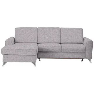 Cantus Ecksofa , Grau, Flieder , Textil , Uni , Ottomane links, L-Form , 244x167 cm , Liegefunktion , Wohnzimmer, Sofas & Couches, Wohnlandschaften, Ecksofas