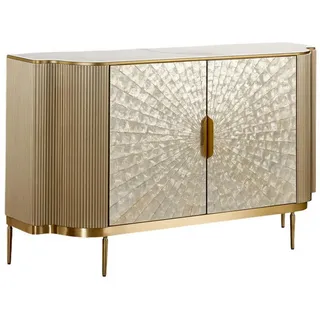 furnlux Sideboard 150 x 88 x 40 cm Gelb / Gold