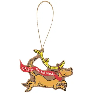 PMS International Grinch Weihnachtsbaum Deko Max 8cm Holz-Anhänger