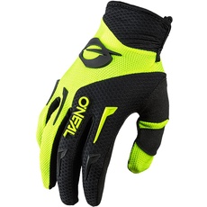 O'NEAL | Fahrrad- & Motocross-Handschuhe | Kinder | MX MTB DH FR Downhill Freeride | Langlebige, flexible Materialien, belüftete Handinnenfäche | Element Youth Glove | Schwarz Neon-Gelb | Größe XL