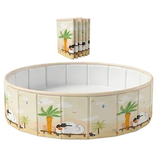 Faltbarer Hunde-Kinderpool, tragbarer Hundepool, Haustierbadewanne, rutschfeste, Faltbare Planschbecken für Kinder, Hinterhof, Garten, Strande, 90 cm/120 cm/150 cm