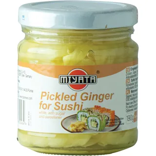 MIYATA Ingwer für Sushi, weiß - 1 x 190 g