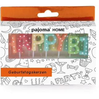 pajoma Geburtstagskerzen Happy Birthday, Höhe 7 cm