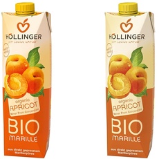 Höllinger BIO Marille, 1000 ml (Packung mit 2)