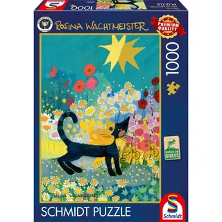 Schmidt Spiele Rosina Wachtmeister: Katze im Blütenmeer 1000 Teile)