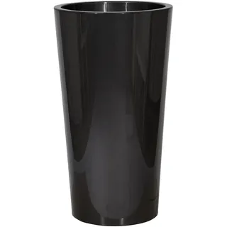 Pflanzentopf , Anthrazit , Kunststoff , rund , 73 cm , Plastikeinsatz , Dekoration, Blumen & Blumentöpfe, Übertöpfe