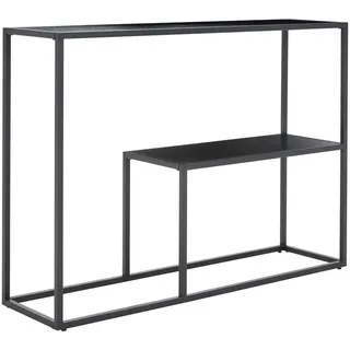 Mid.you Konsolentisch , Schwarz , Metall, Holzwerkstoff , 30x80x110 cm , Wohnzimmer, Wohnzimmertische, Konsolentische