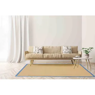 carpetfine »Sisal , auch als Läufer erhältlich« rechteckig 5 mm Höhe mit farbiger Bordüre, Anti Rutsch Rückseite, viele Größen, Wohnzimmer,