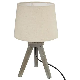 Aria Dreibein Nachttischlampe Beige