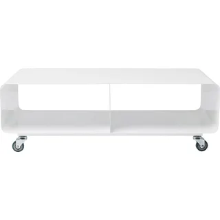 Kare Lounge M TV-Lowboard 30x90x42 cm Weiß/Stahl