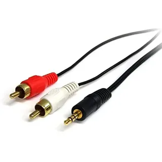 Startech Audiokabel 3,5mm Klinken-Stecker / 2x Cinch-Stecker 90,0m (0,90)