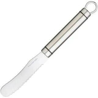 KitchenCraft Professional Buttermesser, ovaler Griff, Edelstahl, Aufhängeloch, 22 cm x 2 cm