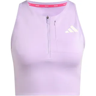adidas Adizero Running Gel Pocket Crop Top powder plum (AFH7) L