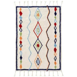 Lytte Kinderteppich Malika Multicolor 100x150 cm , Textil , Rauten , Rechteckig , 100x150 cm , pflegeleicht , Teppiche und Böden, Teppiche, Kinderteppiche