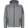 Herren-Knit-Tech-Jacke mit fester Kapuze Eis-Titan-Schwarz 56