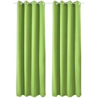 Beautissu Vorhang Amelie Luna thermo 140x245 cm Grün