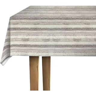 d-c-fix Wachstuchtischdecke – Yvonne natur (150 cm rund) – Tischunterlage für Küchen- und Esstisch – lebensmittelechtes & abwaschbares Esstischset