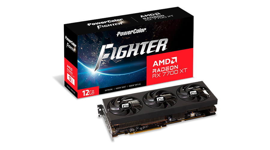 Bild von Fighter Radeon RX 7700 XT, 12GB GDDR6, HDMI, 3x DP (RX 7700 XT 12G-F/OC)