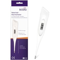 scala SC 1080 Veterinär Tier Thermometer weiß