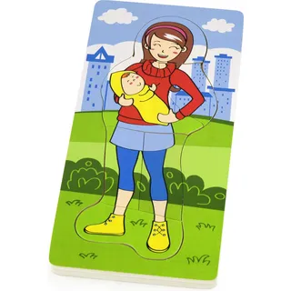 Viga 50405 Mama mit Baby Puzzle