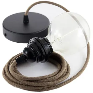 Creative Cables Rc13 50 Cm Hängeleuchte Pendel Für Lampenschirm - Brown / Black - One Size