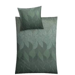 KLEINE WOLKE Bettwäsche Jamiro 155 x 220 cm Satin Grün