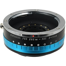 Fotodiox Pro IRIS Lens Mount Adapter Compatible with Canon EOS EF Full Frame Lenses on Sony E-Mount Cameras