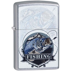 Bild 17770 Feuerzeug BASS Fishing Design DESIGN-207-Zippo Collection 2019-60004184-39,95 €, Silber, smal