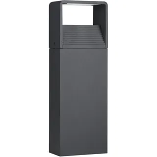 EGLO Sockelleuchte Aluminium Kunststoff L 13,5 x B 7,5 x H 40 cm 1 Stück grau