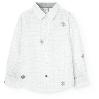 Boboli Poplin Printed Langarmhemd - Print - 8 Jahre