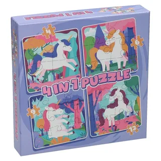 Wins Holland Puzzle 4in1 Einhorn, 12 Teile.