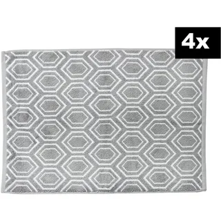 Done. DAILY SHAPES Ethno Silber 4er-Set 5 x 5 cm