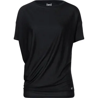 super.natural Damen Yoga Loose T-Shirt (Größe S, schwarz)