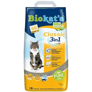 BIOKAT'S Classic 3w1 Katzenstreu 18 l