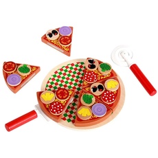 Hölzerne Pizza Simulation Küchenchef Spielzeug Pretend Play Toy für Girl Boy Kid Geschenke