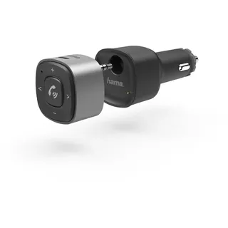 Hama Bluetooth-Receiver für Kfz 3,5-mm-Stecker u. Ladegerät schwarz