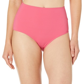 Amazon Essentials Damen Badehose mit hoher Taille (erhältlich in Übergröße), Intensive Rosa, 46