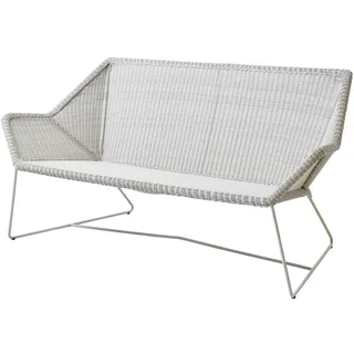 Loungesofa Breeze Cane-line grau, Designer Christina Strand, Niels Hvass, 78x154x76 cm