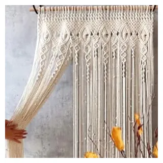FIYSON Makramee Wandbehang Tapisserie, Verbesserter dicker Baumwollfaden,handgemachte gewebte, türvorhang perlen boho vorhang raumteiler makramee vorhang, für Hochzeit Hintergrund home deco-100*200cm