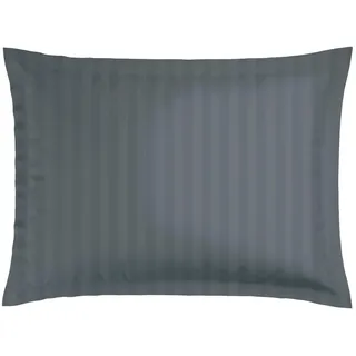CXL by Christian Lacroix - 1 Kopfkissen aus Memory Foam + 1 Kissenbezug - Rechteckige Form in 50 x 70 cm - Bettwäsche aus Baumwollsatin - Maschinenwaschbar bei 40°C - Webstreifen, Dunkelgrau
