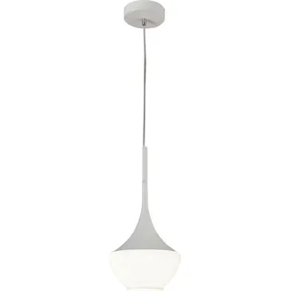 Fabas Luce Pendelleuchte , Weiß , Metall, Glas , 200 cm , ISO 9001 , höhenverstellbar , Lampen & Leuchten, Leuchtenserien